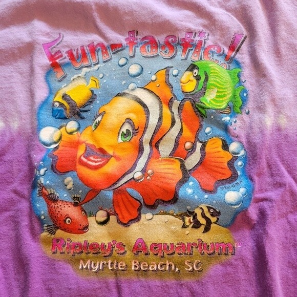 Ripley's Aquarium Myrtle Beach Kids Tie Dye T-Shirt Size Youth Medium 10-12 - Picture 3 of 5
